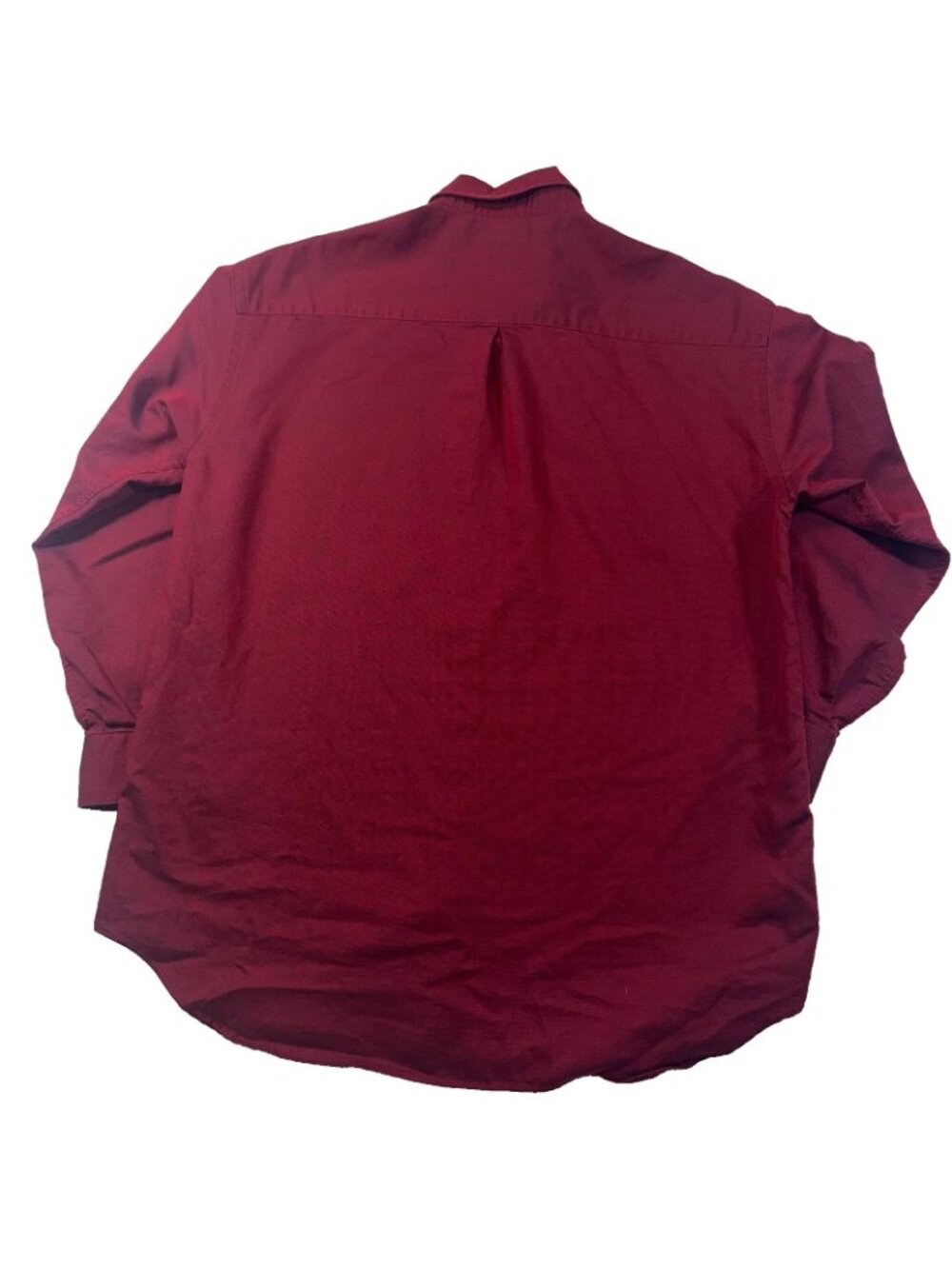 Claiborne Men's Dress Shirt 16 32/33 Red Long Sleeve Button Up Office Work - Picture 3 of 8